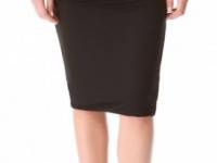 Three Dots Double Layer Ruched Skirt