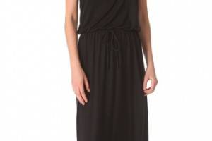 Three Dots Drawstring Maxi Dress