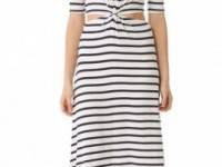 Three Dots Minnie Mortimer Cutout Twist Dress