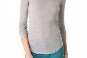 Three Dots Shirttail Hem Top