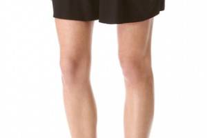 Three Dots Shorts with Elastic Shirring