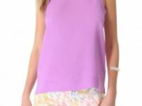 Tibi Alison Crepe Shell Top