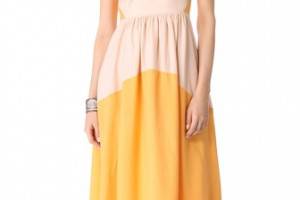 Tibi Colorblock Maxi Dress