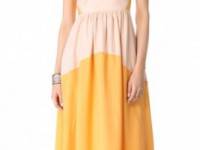 Tibi Colorblock Maxi Dress