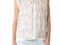 Tibi Potpourri Denim Vest