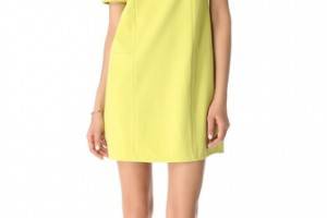 Tibi Short Sleeve Ponte Dress