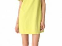 Tibi Short Sleeve Ponte Dress