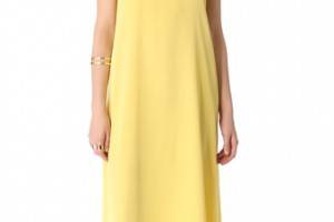 Tibi Slit Back Refined Tank Dress