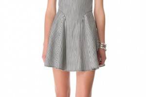 Tibi Striped Denim Dress