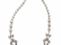 TOM BINNS Skyline Baguette Necklace with Round Drops