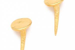 TOM BINNS Voila Nail Stud Earrings