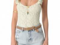 Torn by Ronny Kobo Felipa Lace Bodysuit