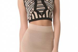 Torn by Ronny Kobo Nikita Mosaic Jacquard Top