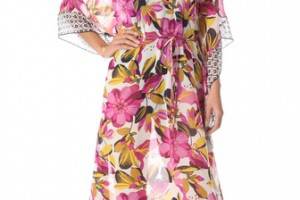 Tory Burch Catarina Caftan Cover Up Maxi Dress