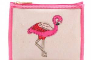 Tory Burch Flamingo Taryn Cosmetic Case