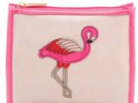 Tory Burch Flamingo Taryn Cosmetic Case