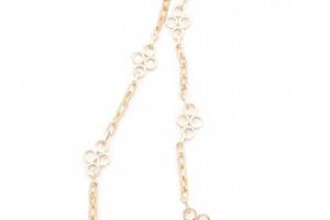 Tory Burch Large Clover Necklace