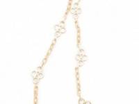 Tory Burch Large Clover Necklace