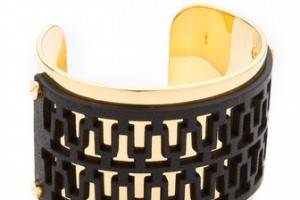 Tory Burch Leather Overlay Cuff