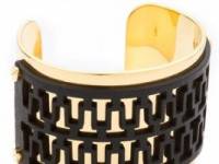 Tory Burch Leather Overlay Cuff