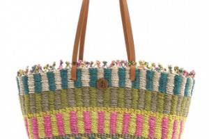 Tory Burch Multi Straw Tote