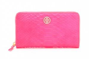 Tory Burch Neon Snake Zip Continental Wallet