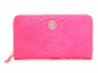 Tory Burch Neon Snake Zip Continental Wallet