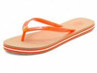 Tory Burch Neon Striped Flip Flops