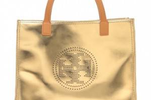 Tory Burch Perf Logo Small Tote