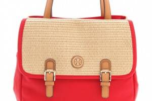 Tory Burch Pierson Straw Mini Beach Tote