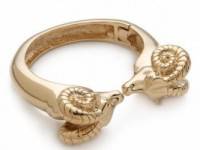 Tory Burch Ram Head Hinge Bracelet