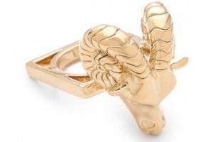 Tory Burch Ram Head Ring