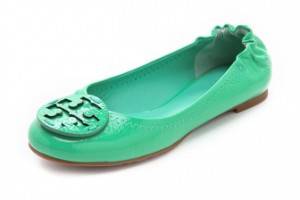 Tory Burch Reva Tumbled Patent Flats