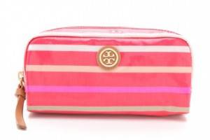 Tory Burch Striped EW Cosmetic Case