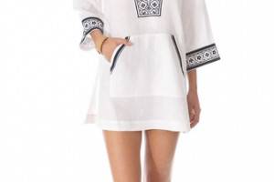 Tory Burch Tory Linen Tunic Cover Up