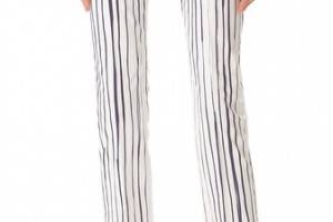 True Royal Striped Straight Leg Pants