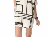 Tucker V Neck Tunic Dress with Pockets