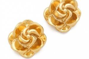 tuleste market Rosette Stud Earrings