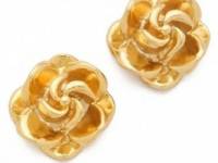 tuleste market Rosette Stud Earrings