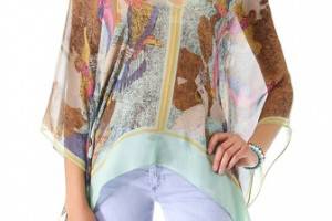 Twelfth St. by Cynthia Vincent Caftan Blouse