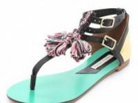 Twelfth St. by Cynthia Vincent Fanny Flat Sandals