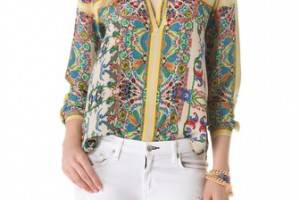 Twelfth St. by Cynthia Vincent Henley Blouse