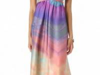 Twelfth St. by Cynthia Vincent Tie Back Strapless Maxi Dress