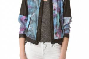 VEDA Ezra Jacket with Leather Trim