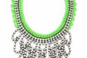 Venessa Arizaga Green Lightning Necklace