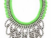 Venessa Arizaga Green Lightning Necklace