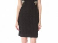 Vera Wang Collection Jewel Applique Dress