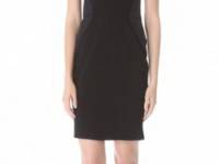 Vera Wang Collection Sheath Dress with Wool Applique