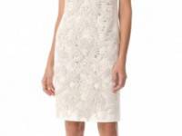 Vera Wang Collection Soutache Embroidered Dress