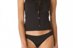 Veronica Brett Lace Up Tankini Top